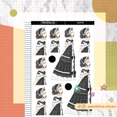 Uncanny Gothicness PaperDollzCo Planner Stickers | J257b