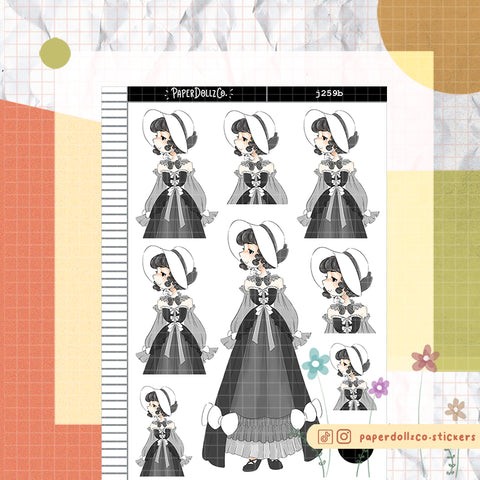 Mystical Gothicness PaperDollzCo Planner Stickers | J259b