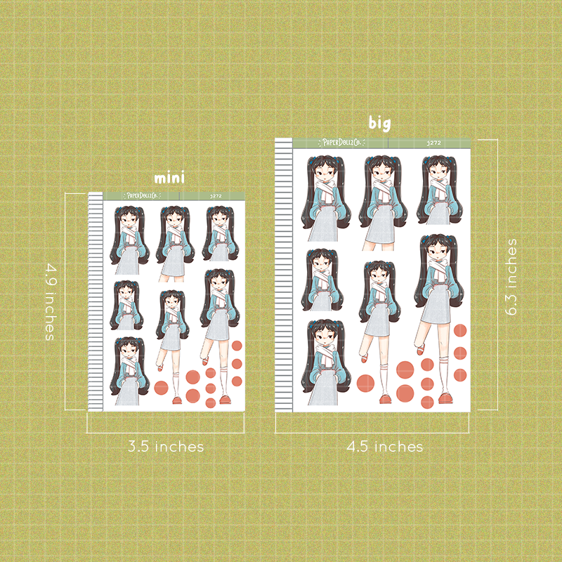Bubbles PaperDollzCo Planner Stickers | J272