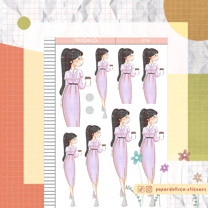 Bunny PaperDollzCo Planner Stickers | J279