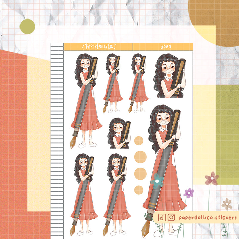 Pen Collector PaperDollzCo Planner Stickers | J283