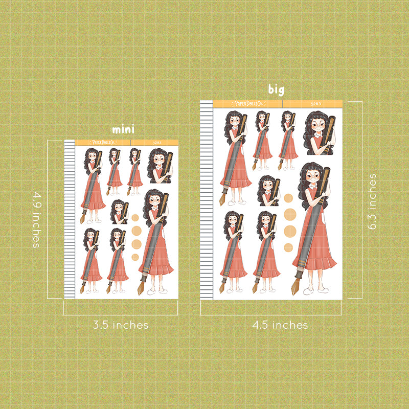 Pen Collector PaperDollzCo Planner Stickers | J283