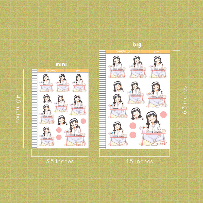 Planner Girl PaperDollzCo Planner Stickers | J285