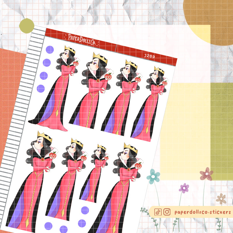 Wicked Queen PaperDollzCo Planner Stickers | J289