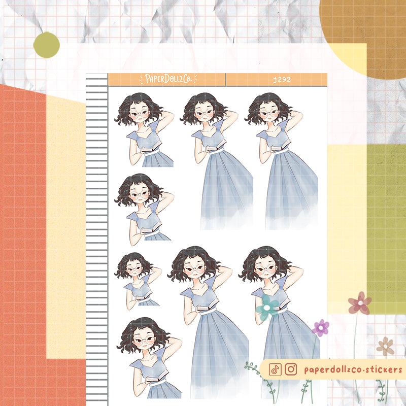 Lilac PaperDollzCo Planner Stickers | J292