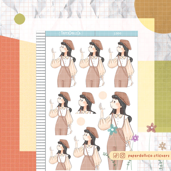 Candy Cart My Fair Ladies PaperDollzCo Planner Stickers | J300