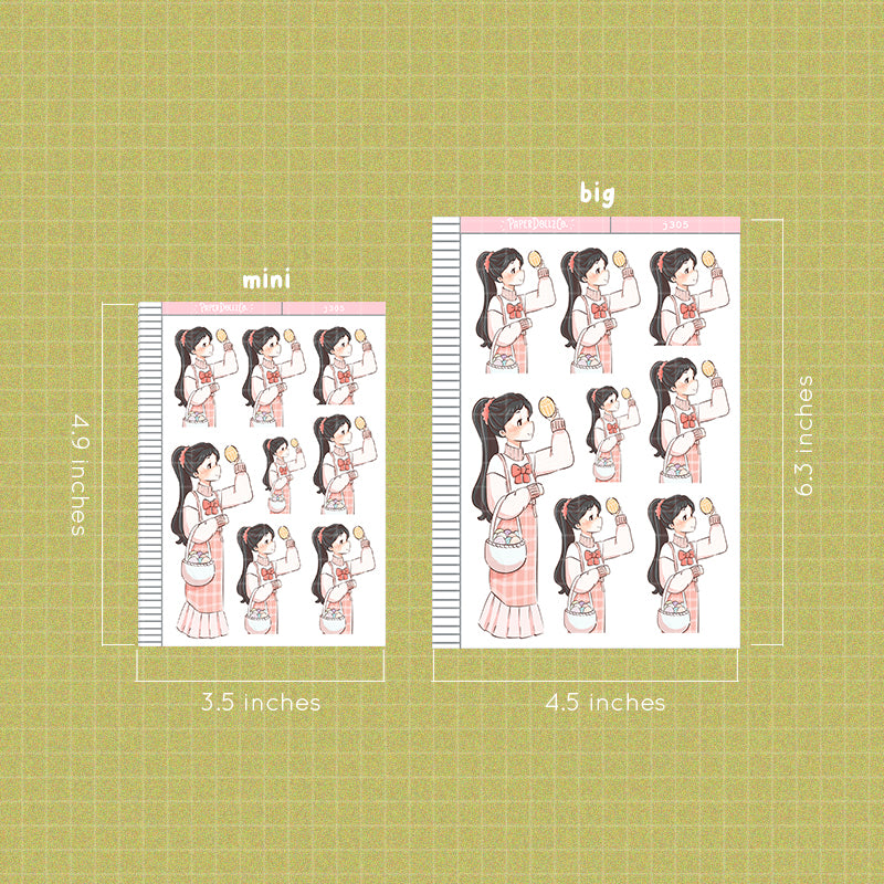 Happy Petals Shades of Pink PaperDollzCo Planner Stickers | J305