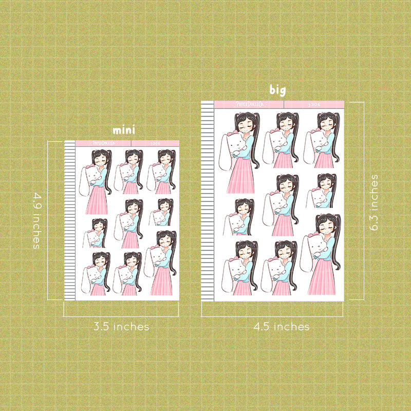 Beautiful Blossoms of Pink PaperDollzCo Planner Stickers | J306