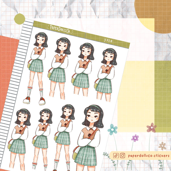 Motivated Student School Is Cool Paperdollzco Planner Stickers | J318