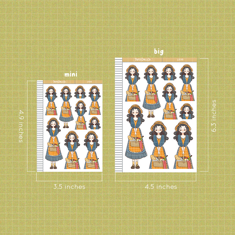 Picnic Cottage Core Paperdollzco Planner Stickers | J335