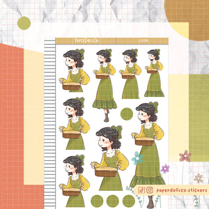 Kitchen Cottage Core Paperdollzco Planner Stickers | J338