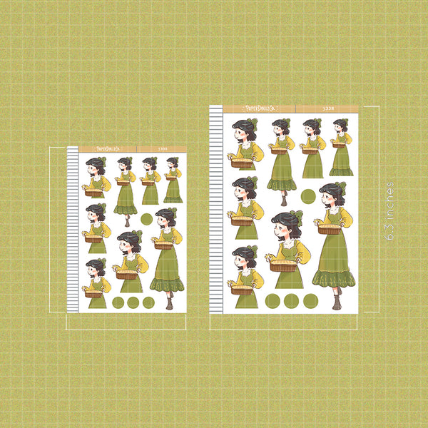 Kitchen Cottage Core Paperdollzco Planner Stickers | J338