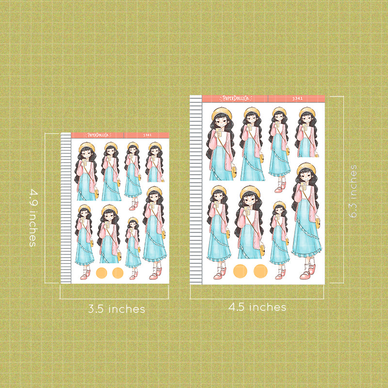 Sweet Girl | Story of Us | Paperdollzco Planner Stickers | J341