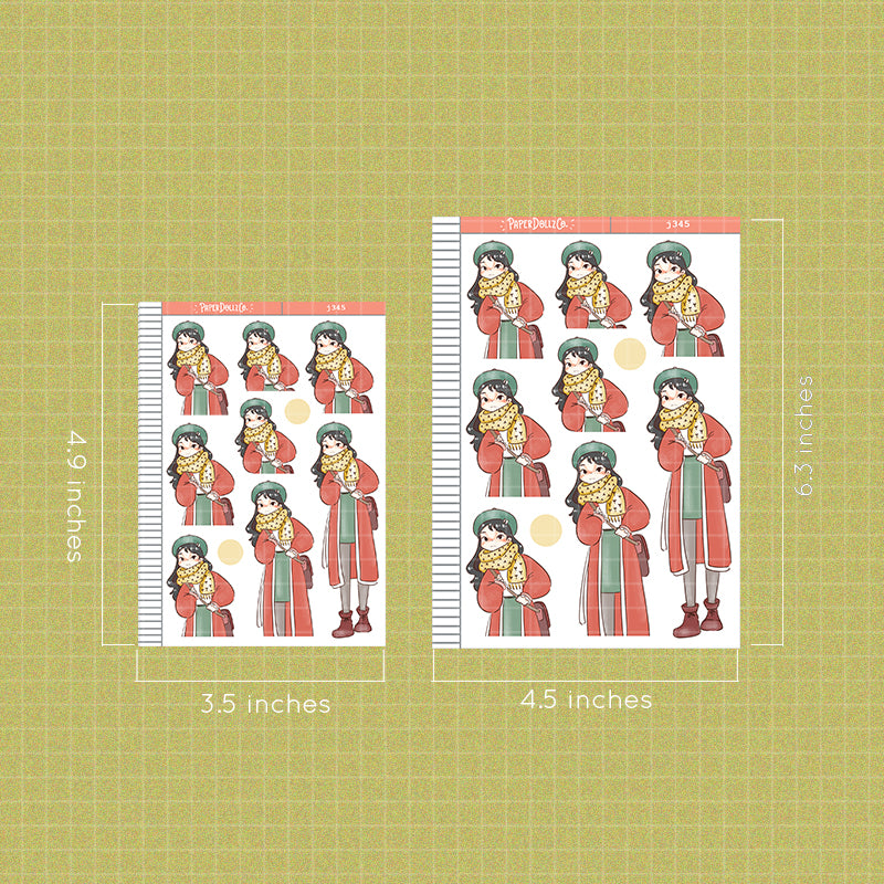Clingy Girl | Story of Us | Paperdollzco Planner Stickers | J345