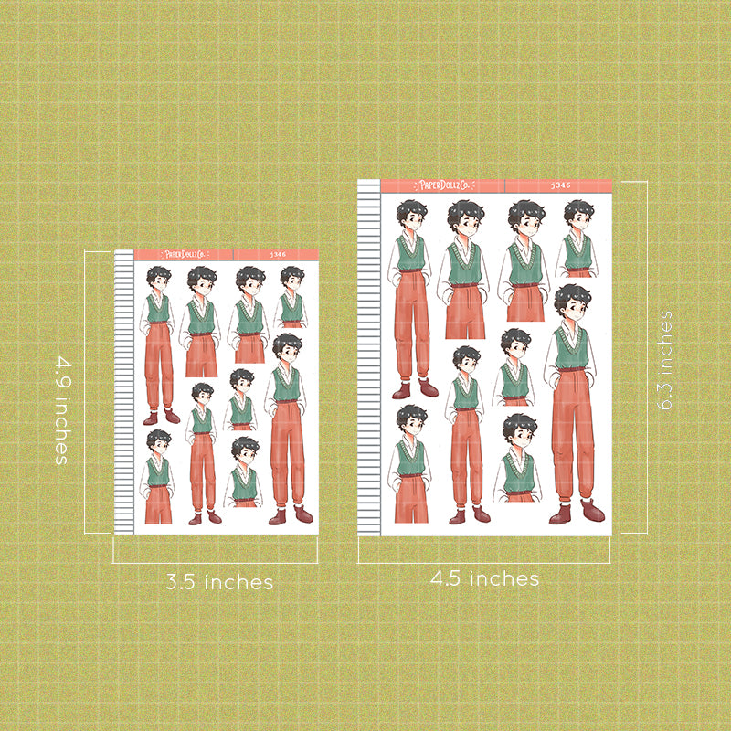 Lovely Guy | Crush Confessions | Paperdollzco Planner Stickers | J346