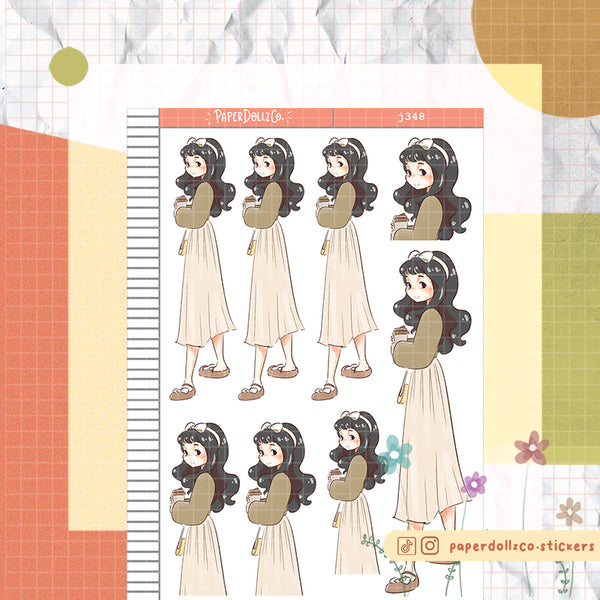 Office Girl | Story of Us | Paperdollzco Planner Stickers | J348