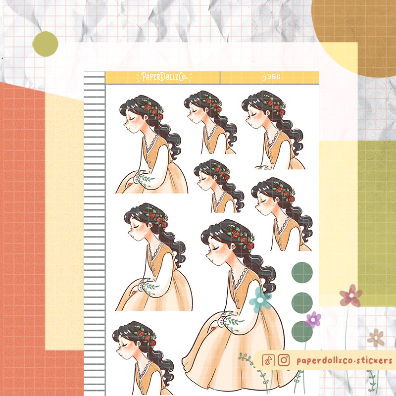 Farmlife The Pretty Petal Paperdollzco Planner Stickers | J350