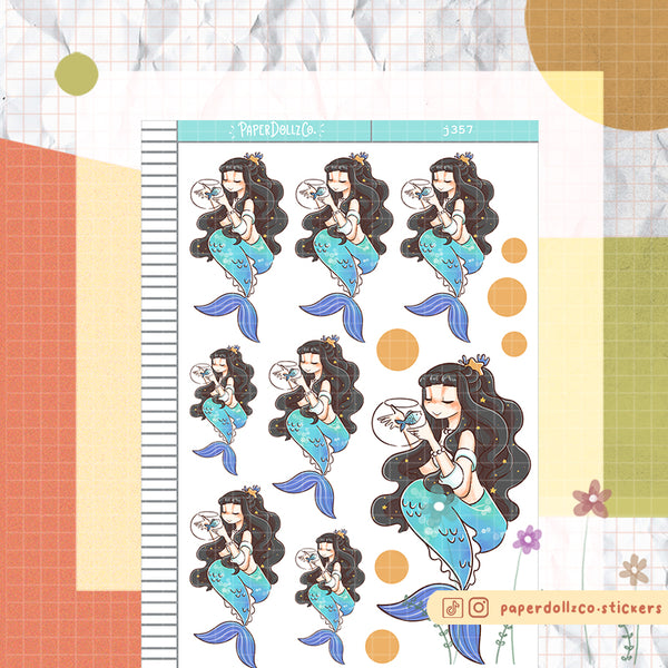 Zoophilist The Modern Mermaids Paperdollzco Planner Stickers | J357