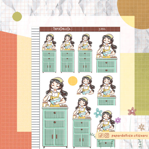 Cooking Home Buddy Paperdollzco Planner Stickers | J361