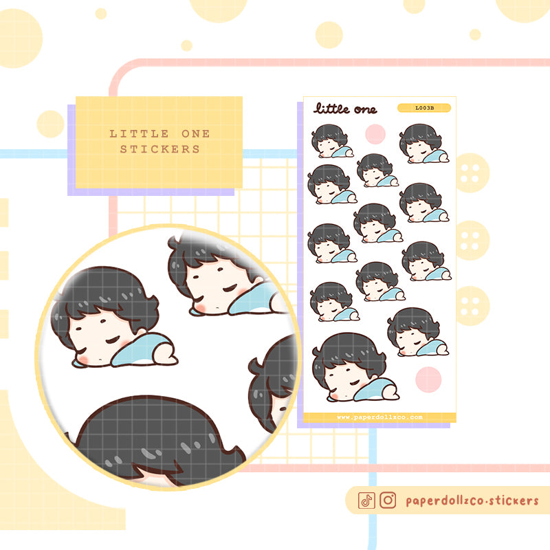 Baby Sleep Paperdollzco Planner Stickers | I003b | I003g