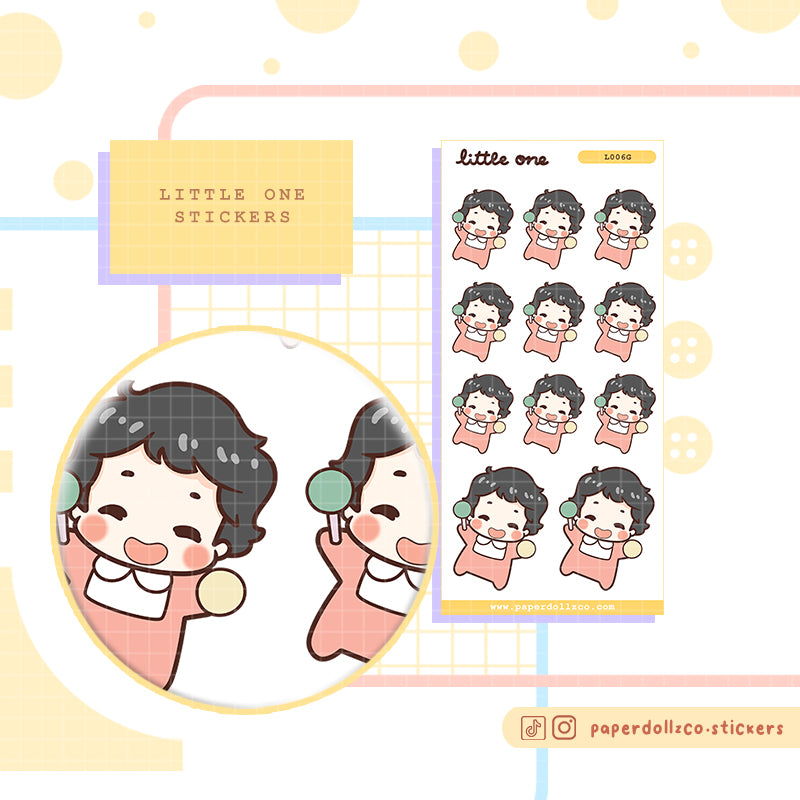 Baby Playtime Paperdollzco Planner Stickers | I006b | I006g