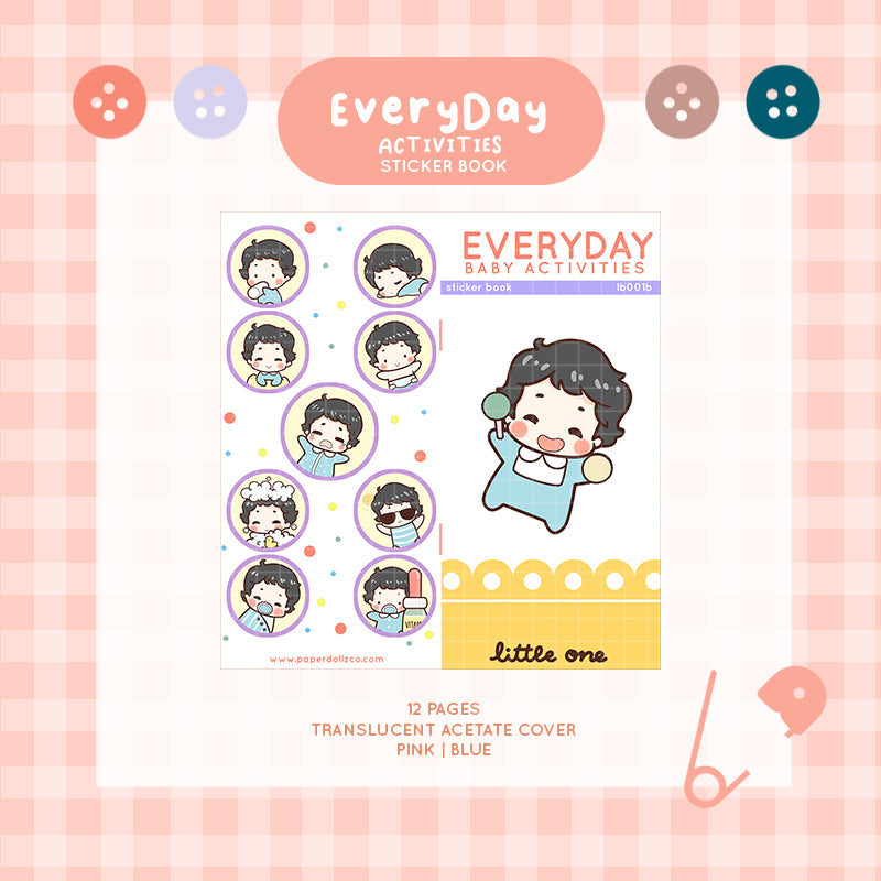 Baby Daily Activities Baby Boy Little One Sticker Book | lb001b