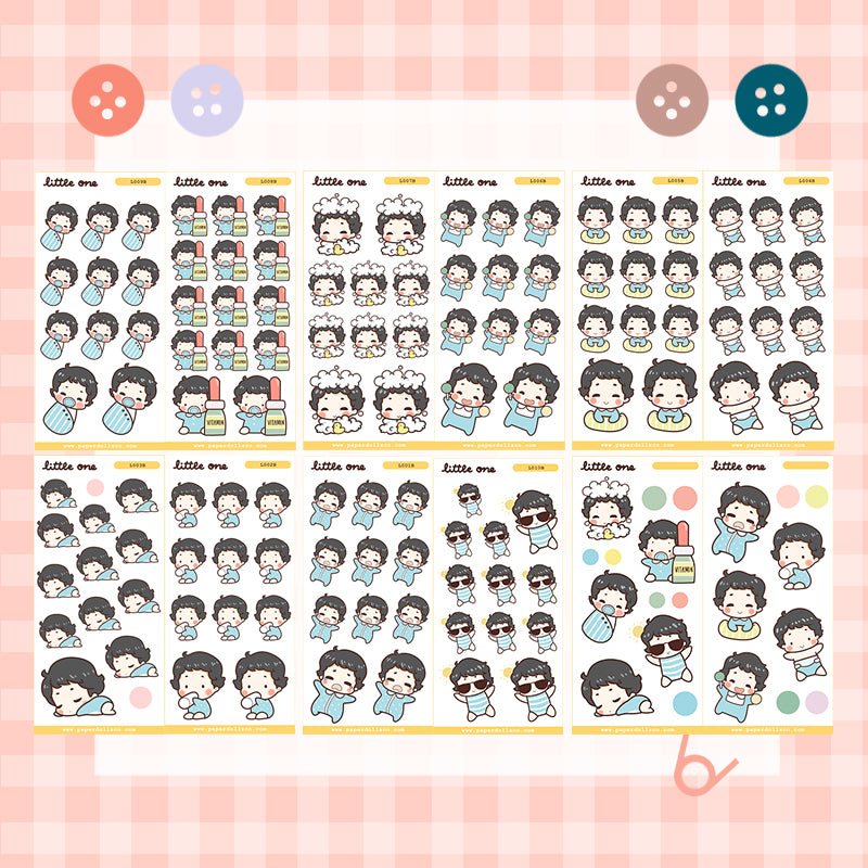 Baby Daily Activities Baby Boy Little One Sticker Book | lb001b