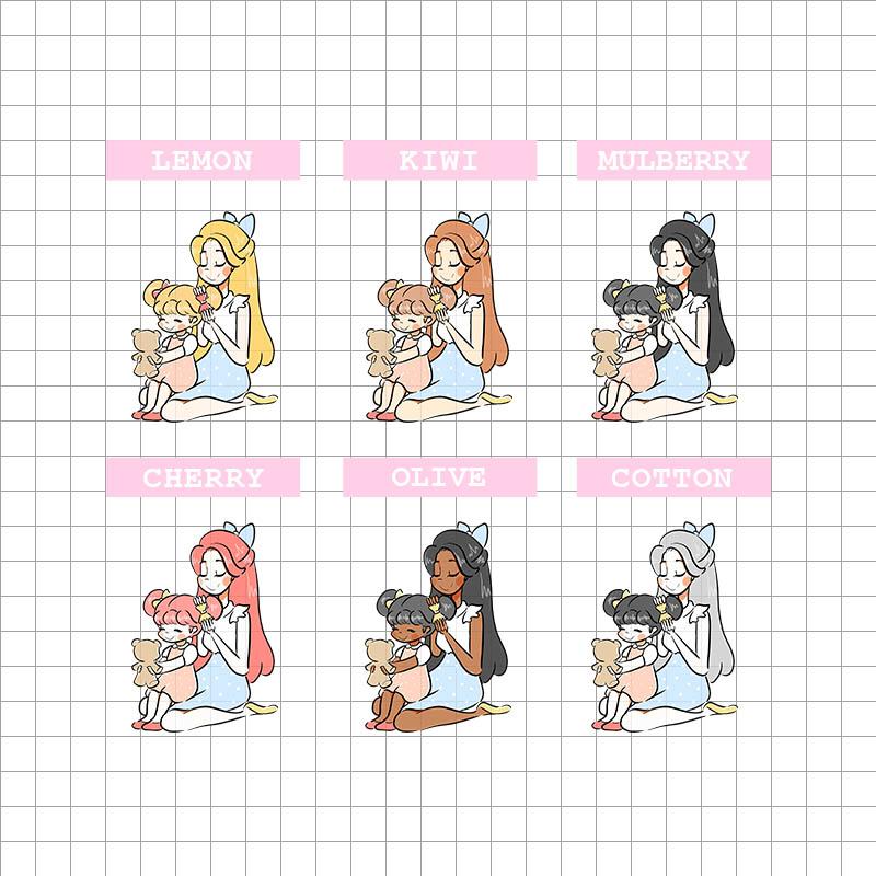 PaperDollzCo Mother and Daughter Planner Sticker | J135