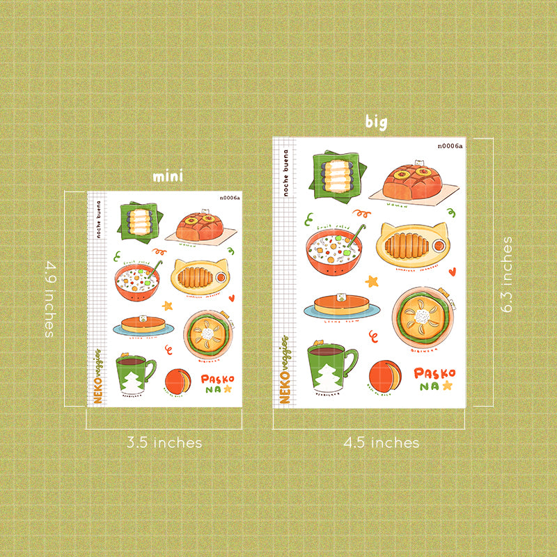 Noche Buena Sticker Neko Veggies