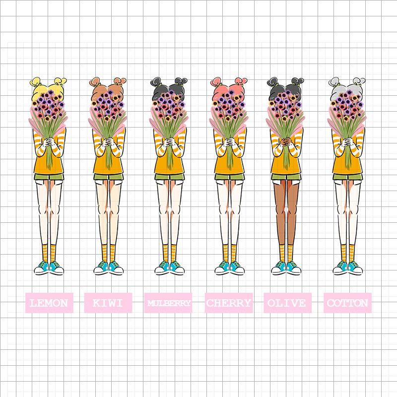 PaperDollzCo Pansy Planner Sticker | J117