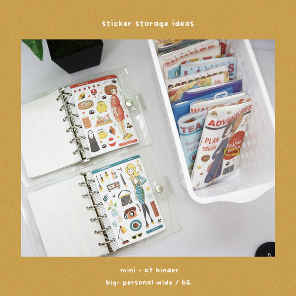 PaperDollzCo Bookworm Planner Sticker | J041a