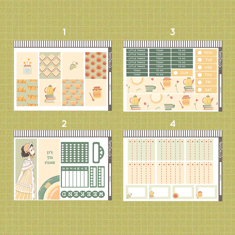 Chamomile Tea Party PaperDollzCo Weekly Kit | WK067