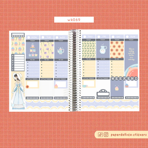Butterfly Pea Tea Party PaperDollzCo Weekly Kit | WK069