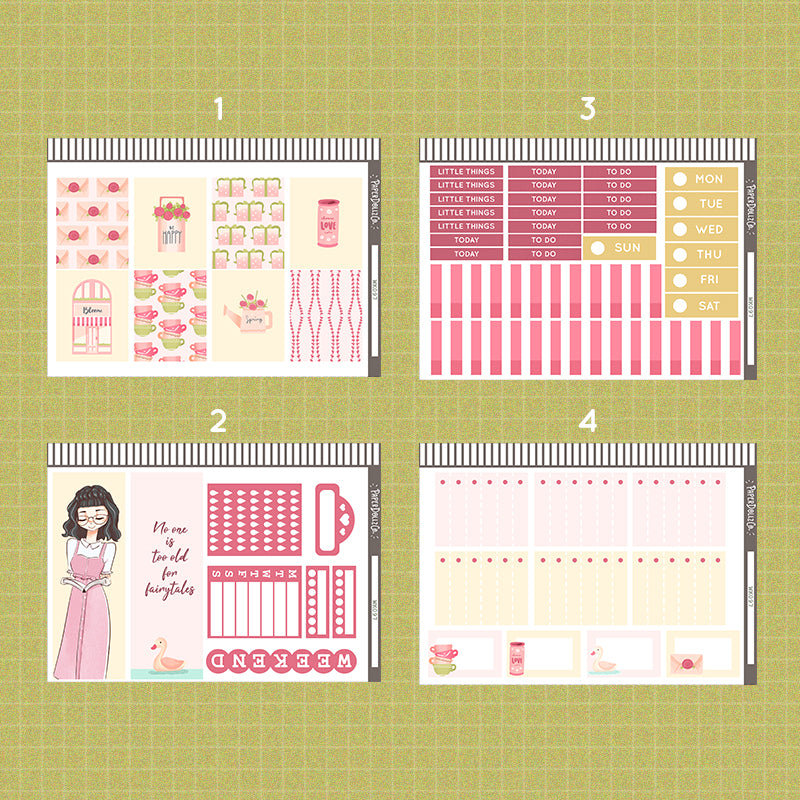 Blooms Shades of Pink PaperDollzCo Weekly Kit | WK097