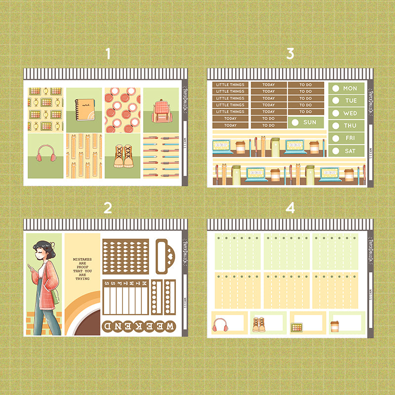 Competent Student School Is Cool Paperdollzco Weekly Kit | WK111